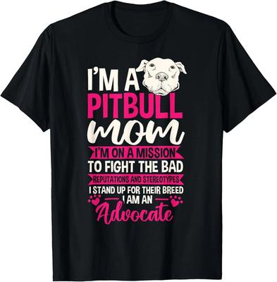 Pitbull Mom Pit Bull Terrier Mommy Pibble Mother's Day Tee Gift Unisex T-Shirt