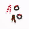 1:12 Dollhouse 4cm Christmas Wreath Ornament - Miniature Festive Hanging Prop