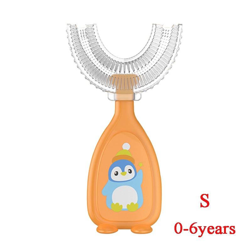 1pc Baby Toothbrush 360 Degree Child Toothbrush Teethers Soft Food Grade Silicone Baby Dental Care Training Toothbrush