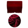 Dilwe 5-Color Stylish Upright Complete Piano Dust Cover (Red)