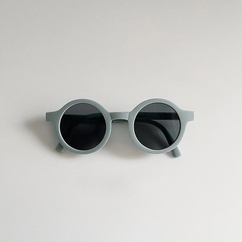 Kinder-Sonnenbrille Faltbar Mädchen Baby Rund Silikonbrille UV-Schutz Jungen-Sonnenbrille