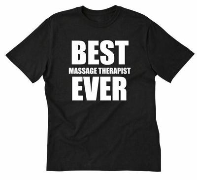 Camiseta unissex melhor massagista de todos os tempos, escola de massagem, camiseta de terapia de massagem