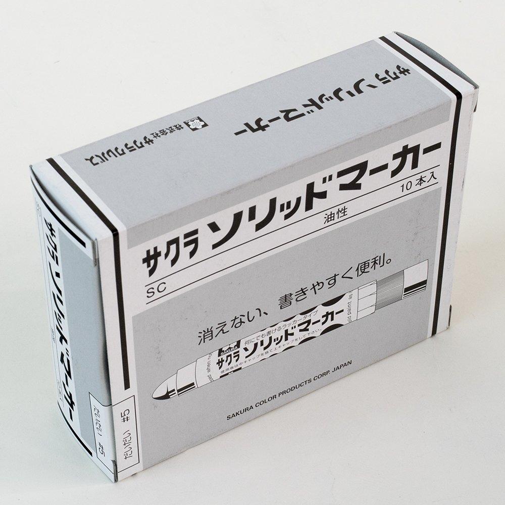 Sakura Solid Marker 10 Pens Cray-Pas Oil-Based SC#5(10) Orange,
