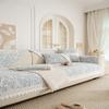 All Seasons Universal  New Entry Luxury Non-slip Chenille Straight Row Cushion Sofa Cover French High-end Sofa Cushion
