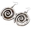Bohemia Fashion Sliver Color Thread Vortex Symbol Dangle Earrings for Women Simple Retro Beach Mermaid Earrings Jewelry Gifts