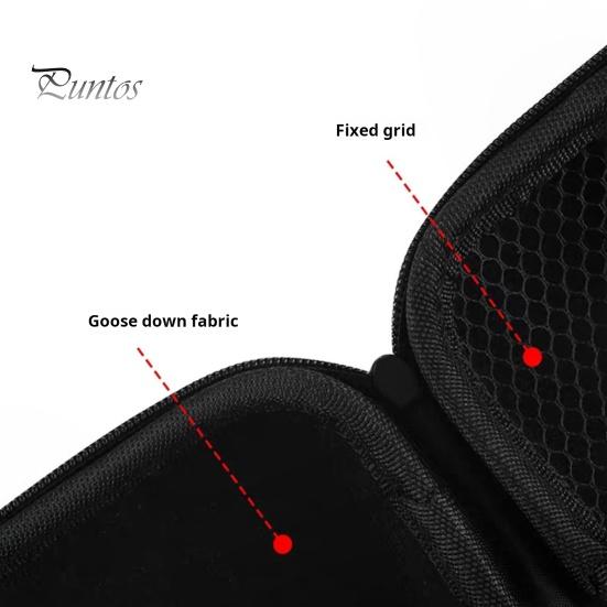 Husă rigidă de călătorie din EVA pentru căști compatibile cu Bluetooth, rezistentă la șocuri, cu buzunar din plasă, organizator pentru cabluri de încărcare