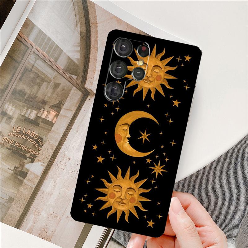 Sun Moon Phone Case For Samsung Galaxy S25 Ultra S9 S10 S20 S21 S22 S23 S24 Plus S24 FE Bumper Cover