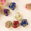 10PCS Rosettes Flowers Patch Multi-purpose Clothes Applique Artificial Fabric Rose Clothes Sewing