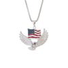 Painted American Flag Eagle Pendant Ornament