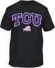 Męska koszulka z krótkim rękawem TCU Horned Frogs Czarna Collegiate Arch
