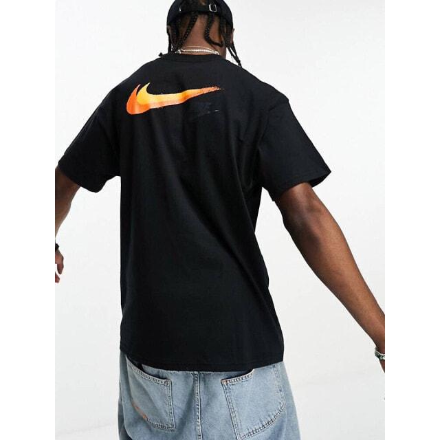 

Черная футболка с логотипом Nike Graffiti Swoosh