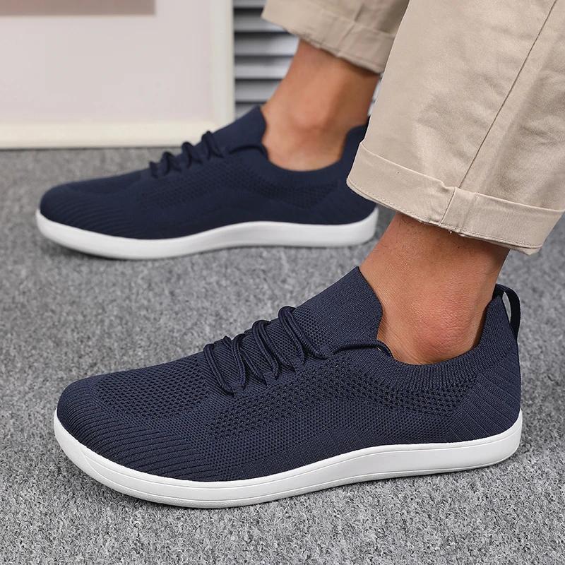 Men's Slip on Casual Walking Shoes Wide Feet Comfortable and Stable Mesh Fabric Jogging Daily Necessities Sports Shoes for Women