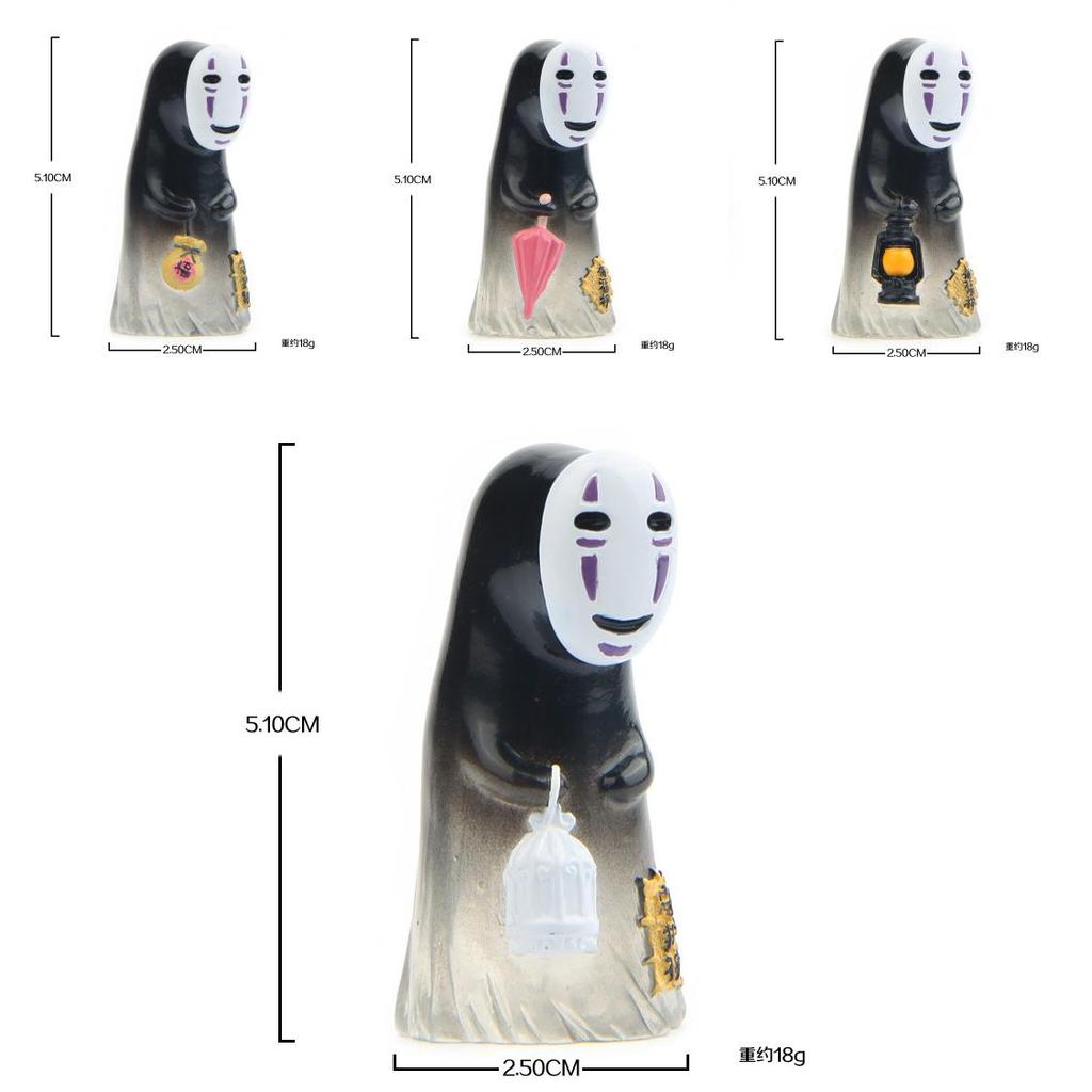 No Face Man Handheld Umbrella Lamp Birdcage Money Bag Mini Model For Celebrations And Special Occasions