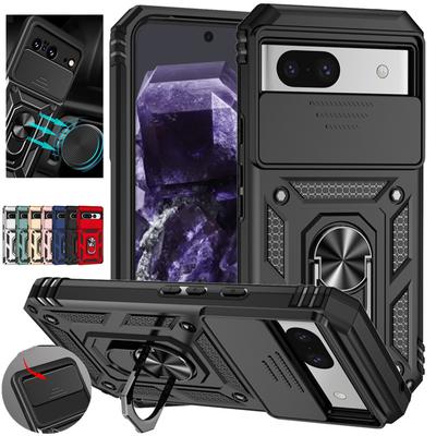 Custodia Armatura Per Google Pixel 9A 8A 8 7A 7 Pro 6 6A Cover Per Pixel 9 Pro XL Protezione Lente Supporto Anello