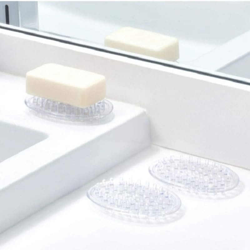 Haidong Plastic Soap Dish Soap Container Self Draining Soap Saver with Holes for Bathroom Kitchen and Shower -2PCS