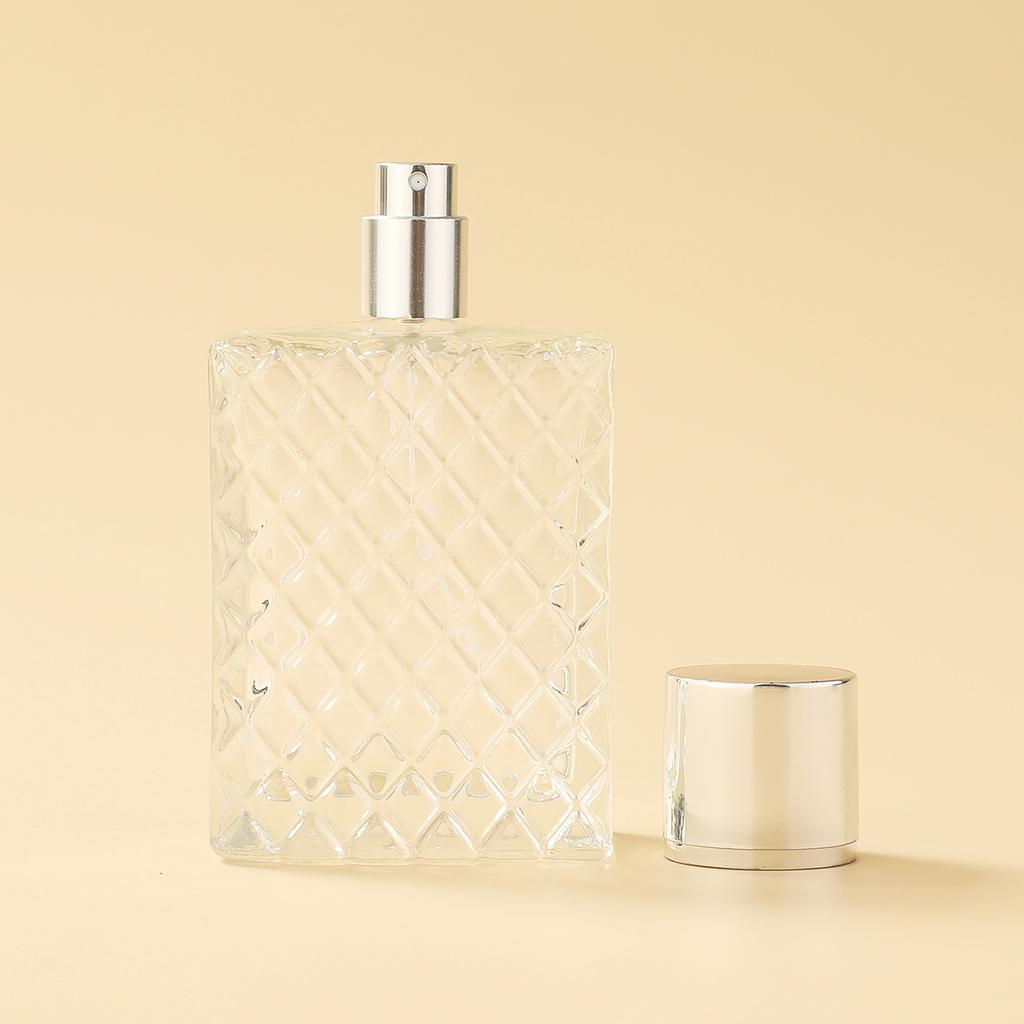 Perfume Dispenser Bottle 1pc 100ml Glass Perfume Bottle Ultra Fine Spray Empty Bottle Large Capacity Cosmetic Replacement Bottle