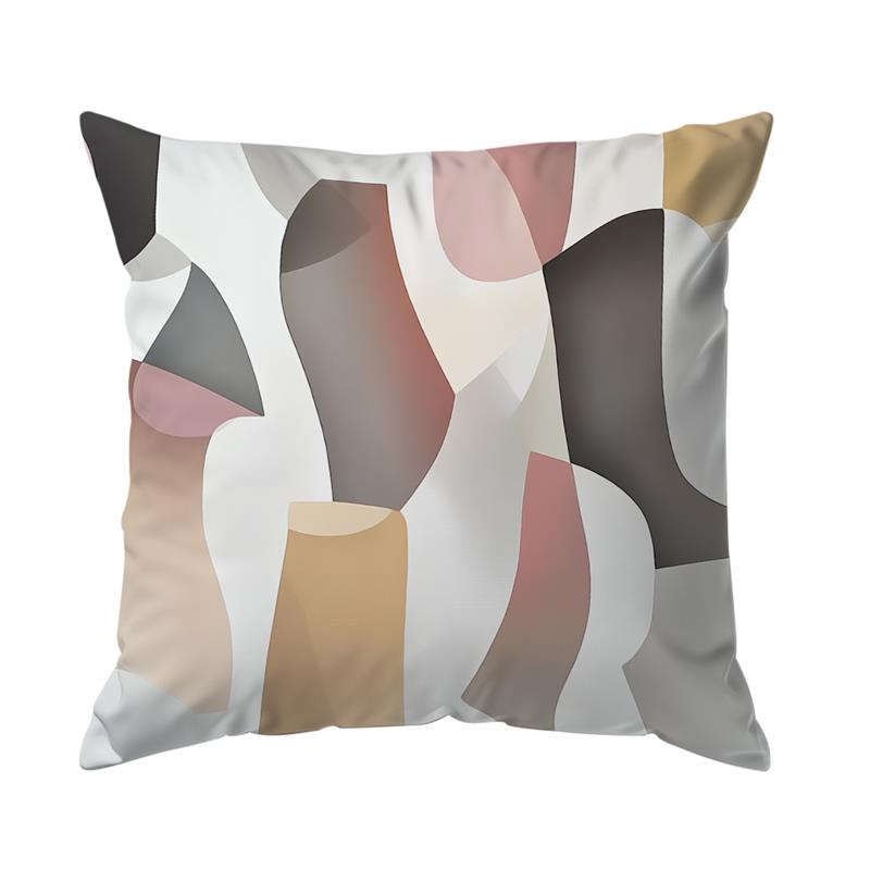 1 Pc Abstract Geometric Pillow Cover For Home Living Room Bedroom Sofa Office Decorative Pillowcase Soft Throw Pillows 45*45 Cm