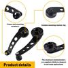 Pair Aluminum Billet Crank Handle Winders Window Manual Car Truck Glass Door EXV