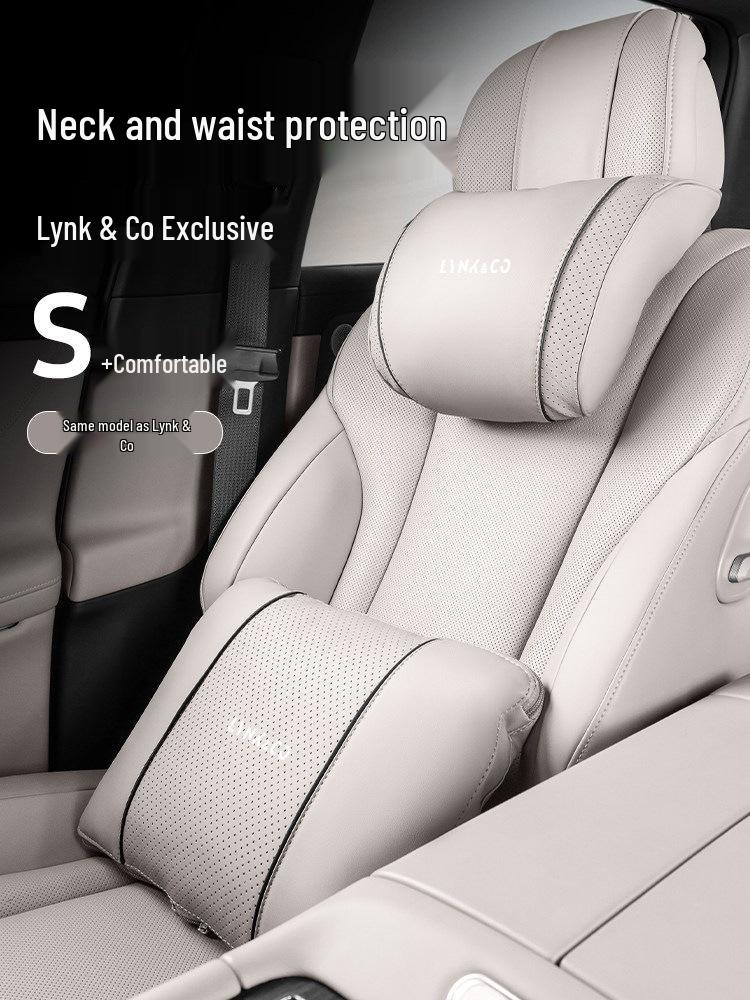 Lynk & Co Car Headrest & Neck Pillow: Lumbar Support & Waist Protection for Models 01-09, All-Season Accessory