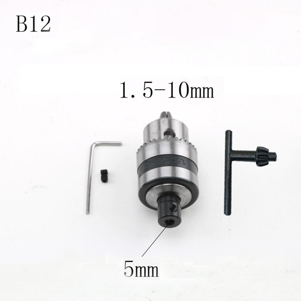 CNC Machine B12 Drill Chuck with Wrench Clamping Range 1 5 10mm Suitable for Milling Machine and Wood Working Projects