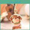 Plush Dog Keychain With Soft Short Pile Fur For Bag Decoration And Gift Ideas