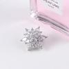 Christmas Snowflake Rhinestone Women Brooch Pins Fashion Accessories Zircon Brooches Women Jewelry