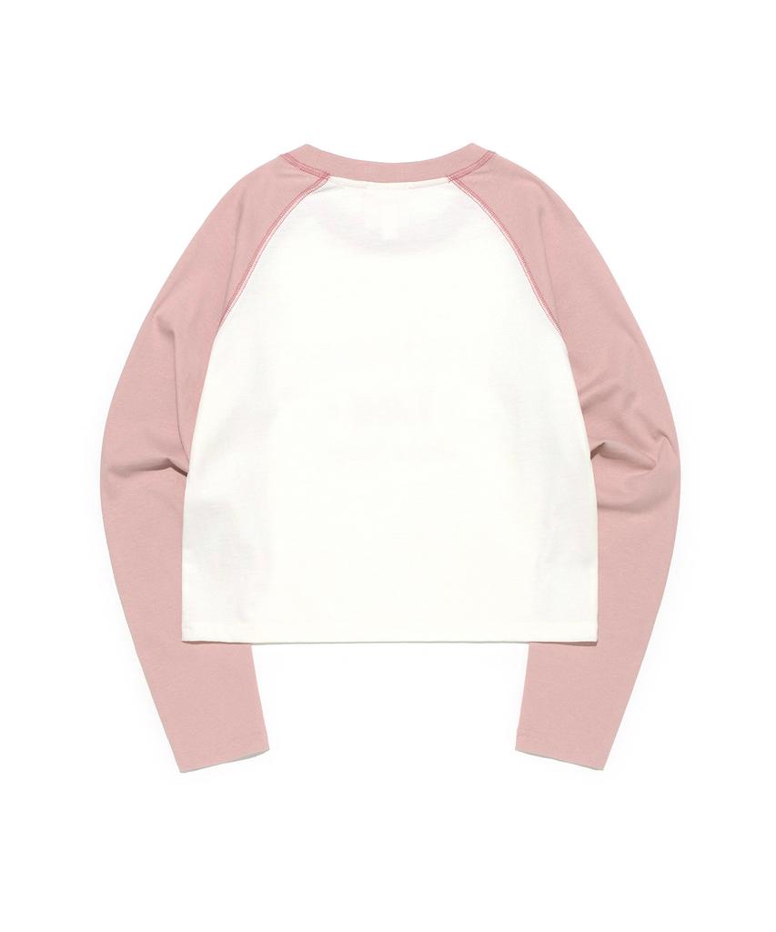 LEE Women'S Raglan Long Sleeve T-Shirt Pink