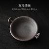 Double-ear Roasting Bowl Coarse Pottery Tea Roaster Aroma Enhancer Ceramic Porcelain Plate Tea Set Craft Ornaments Accessories