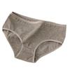 Pure Cotton Women's Low Waist Briefs - Solid Color, Breathable Underwear for Teens and Students