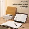 Solid Wood Book Stand Adjustable With Safety Features Foldable Ergonomic For Secure Reading Cooking And Study