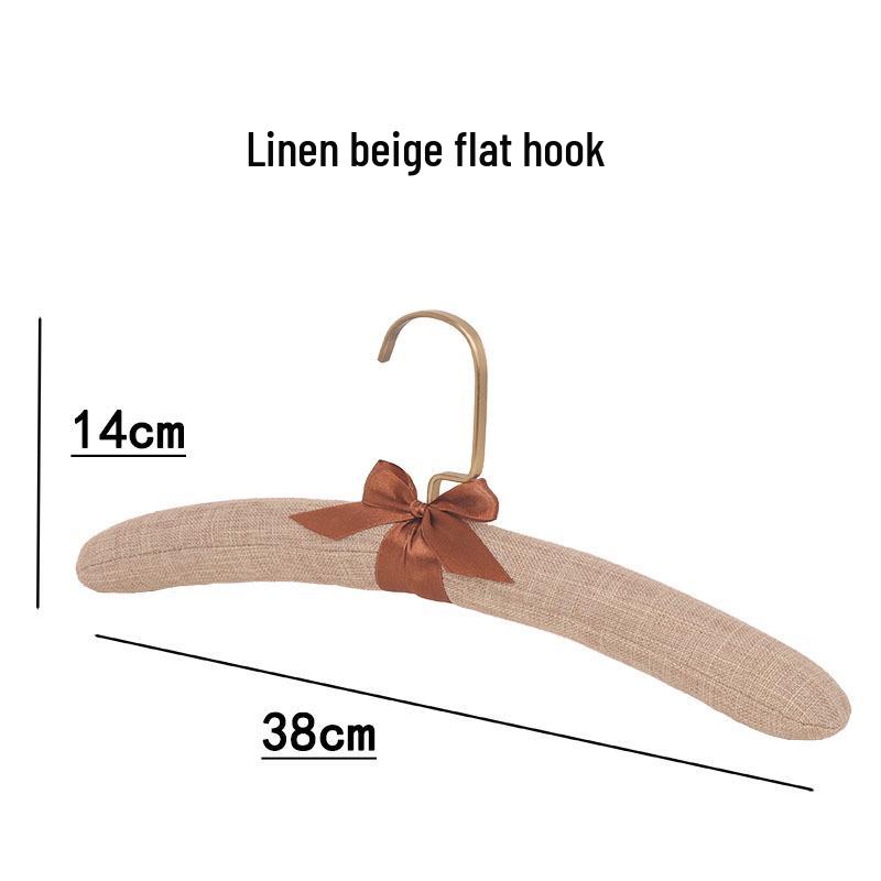 Fabric-Covered Hangers for Hotel: Linen, Silk, Sponge for Cheongsam, Pajamas, and Underwear