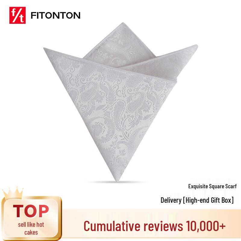 FitonTon Men s Paisley Suit Pocket Square Gift Set