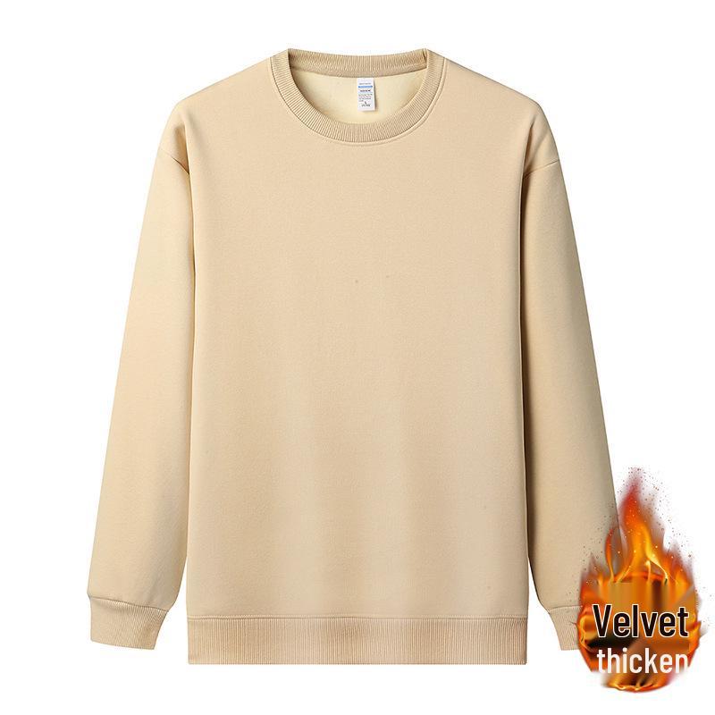 Unisex Heavyweight Cotton Crew Neck Sweatshirt - Minimalist Japanese Style