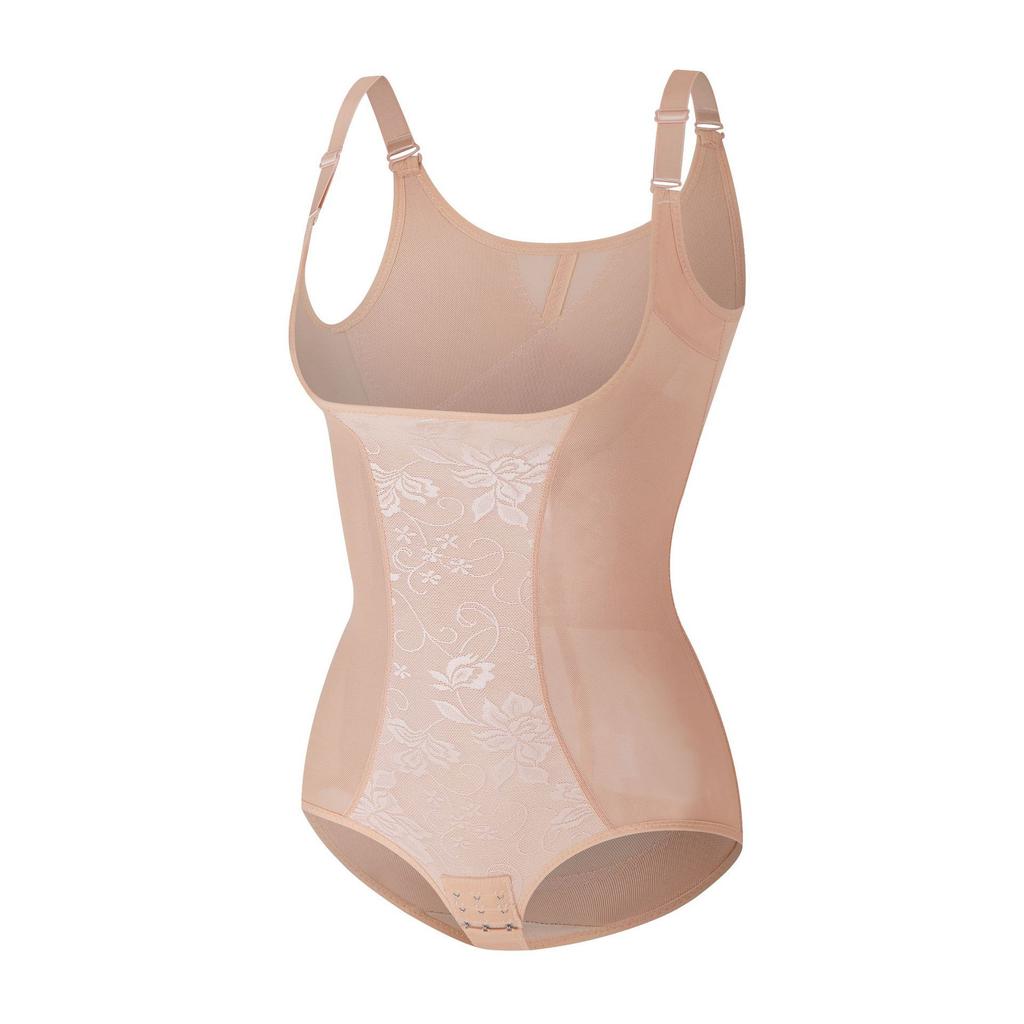 Postpartum Body Shaper Bodysuit with Straps Lifting Bra, Waist Cincher, Abdominal Compression, Butt Lift Shaping Underwear