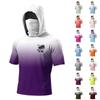 Camiseta de Manga Corta de Secado Rápido para Hombre Verano UPF 50 Plus Protección Solar Pesca Deportes Sudadera Ligera Transpirable Camisa para Exteriores