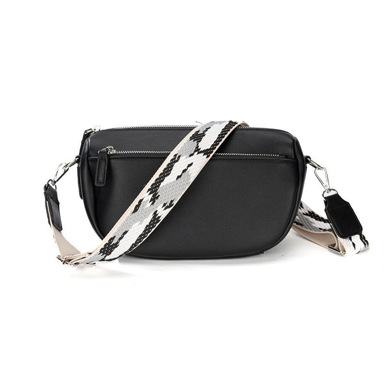 IELGY Ladies Messenger Bag Casual Large Capacity Zipper Wide Shoulder Strap Small Square Bag