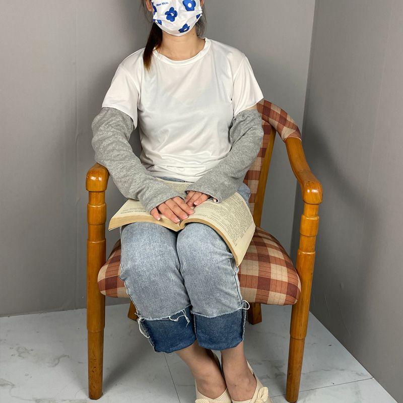 

ARM Heattech Sheath Stroke Hemiplegia Elderly Sleep Arm Guard Fracture Postoperative Rehabilitation Nursing Arm Cold-Proof Pure cotton gray (adjustable) arm guard All yards