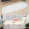Irregular Plush Rug Fluffy Faux Fluffy Rug Washable Long Hair Carpet  Bedroom