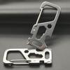 Stainless Steel Multifunctional Keychain Bottle Opener Pendant Car & Backpack Buckle Keyring