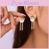Christmas Santa Earring Set With Alloy Material For Holiday Festive Party Wear