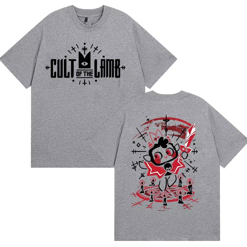 Hot Game Cult of The Lamb Retro Graphic T Shirt Unisex Women Game Gift Humor Short Sleeve Tshirts Casual Pure Cotton Tops Tshirt