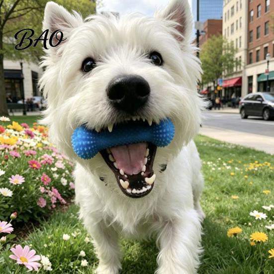Dog Oral Health Care Tooth Brushing Helper, Pet Dental Prop Chewable Toy, Dual-Action Canine Cleaning Tool for Teeth, Removing Tartar And Plaque,