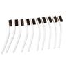 Brass Brush Set Prevent Slip Curved Handle Brass Wire Brushes for 3D Printer Nozzle Hot End 10pcs