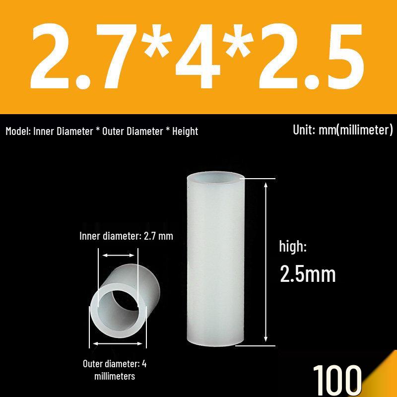 Nylon Spacer & Insulating Sleeve Set: M2.5-M7 Sizes, Thickened Washer, Isolation Shaft & Lamp Column