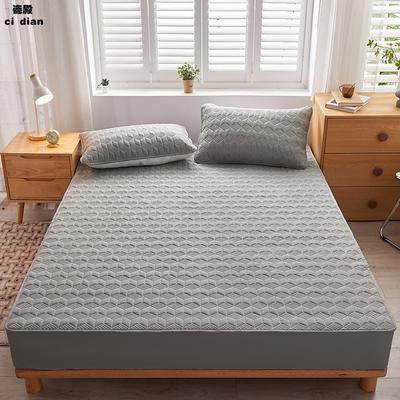 Soybean Fiber Bed Sheet with Simmons Protective Cover, Solid Color Pure Cotton Full Coverage Bed Cover (Without Pillowcase)