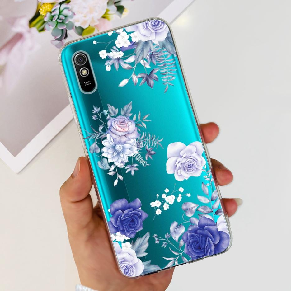 For Xiaomi Redmi 9A Case Redmi 9AT Stylish Painted Cover Clear Silicone Phone Case For Xiaomi Redmi 9A Sport Redmi9A T Soft Bags