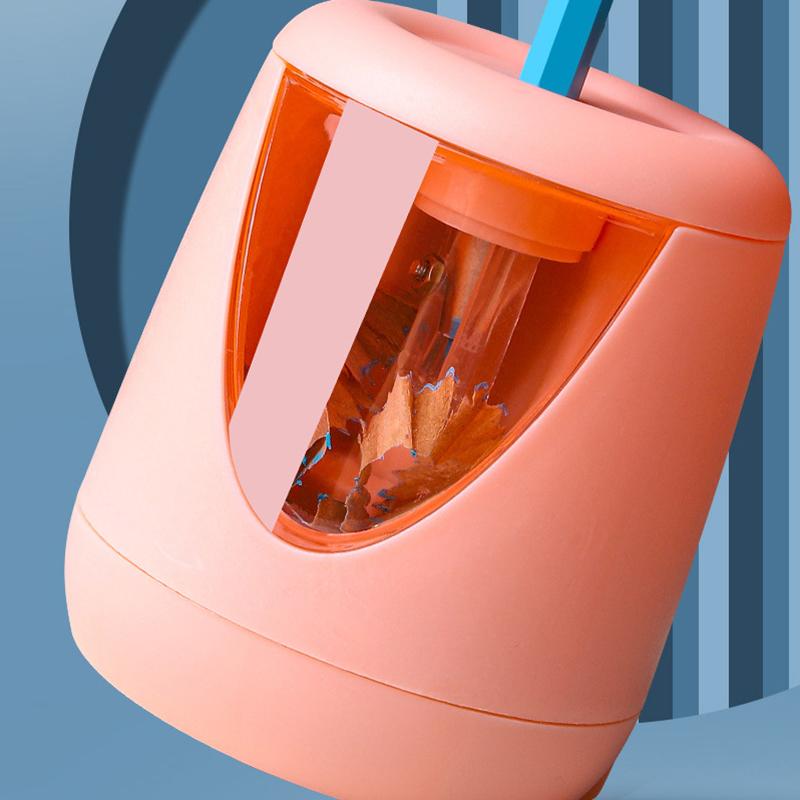 Cartoon Bleistiftspitzer Handkurbel Mechanisches Werkzeug Führt automatisch ein Anti-Verstopfungs-Führung Bürogeschenk Student