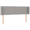 VidaXL Tête de Lit à LED Meuble de Chambre à Coucher Accessoire de Lit Double Tête de Cadre de Lit Intérieur Gris Clair 3123094