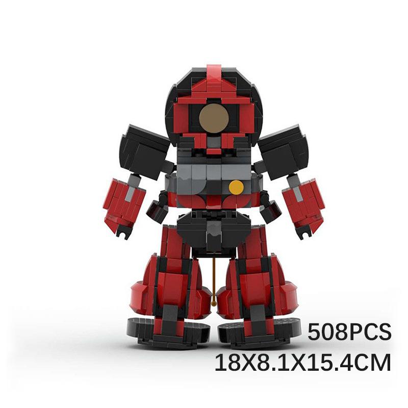 Building Blocks Compatible With Sd Big Magic Red Char Char Duck Intelligence Assembly Kids Robot Model