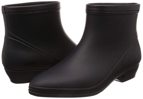 Asahi R308 Women's Gardening Rain Shoes, Made in Japan, Black, Size 24.5 cm, 3E